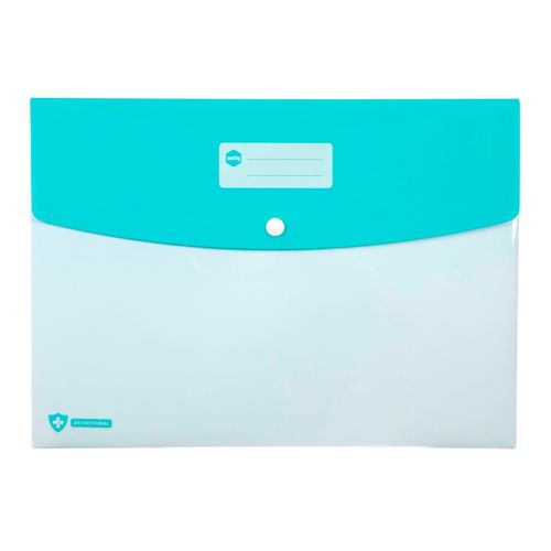 Marbig Professional Doculope Document Wallet A4 Antimicrobial Blue/White - Sold Each (10 per pack)