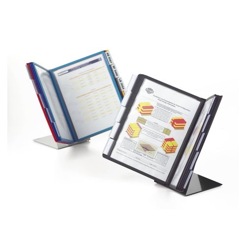 Durable Vario Table 10 A4 Display System With 10 Assorted Panels