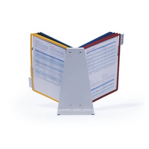 Durable Vario Table 10 A4 Display System With 10 Assorted Panels