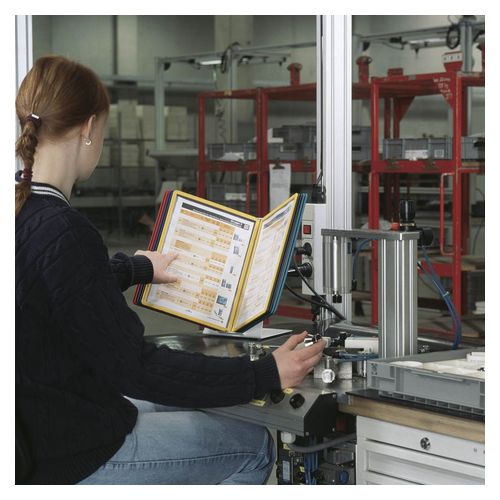 Durable Vario Table 10 A4 Display System With 10 Assorted Panels