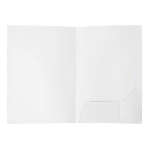 Marbig Professional Series A4 Presentation Folders With Gloss Pack 50 White