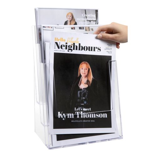 Esselte Brochure Holder Free Standing A4 3 Tier