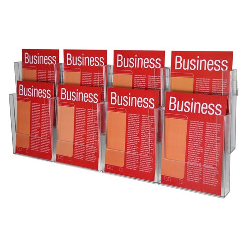 Esselte Brochure Holder Wall System A4 1t-8 Comp