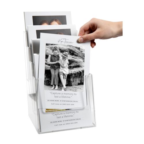 Esselte Brochure Holder Free Standing A5 4 Tier