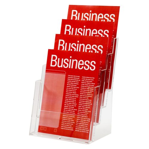 Esselte Brochure Holder Free Standing A4 4 Tier
