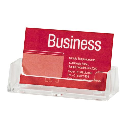 Esselte Business Card Holder Clear