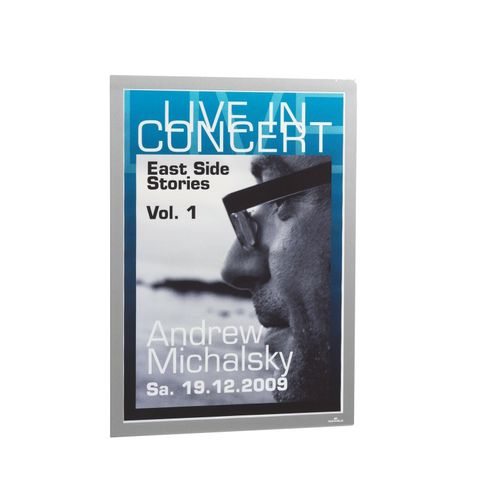 Durable Duraframe Self Adhesive Sign Holders A3 Silver Pack 2