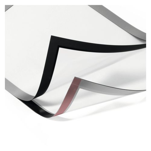 Durable Duraframe Self Adhesive Sign Holders A3 Silver Pack 2