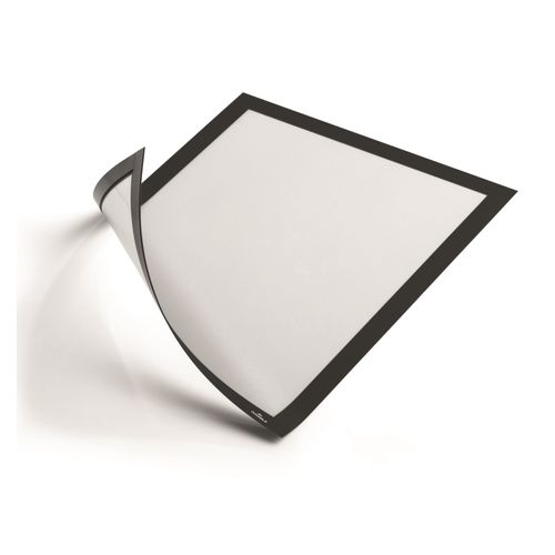 Durable Duraframe Magnetic Sign Holders A4 Black Pack 5