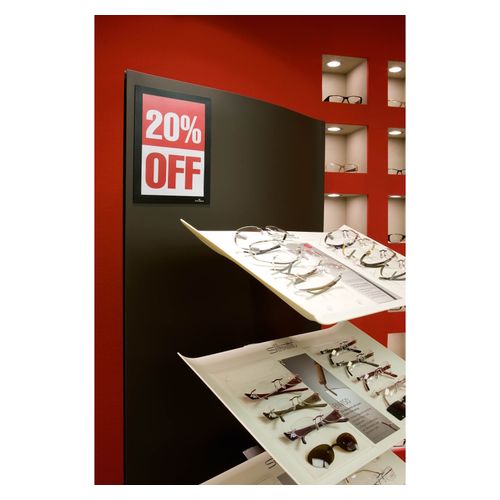 Durable Duraframe Self Adhesive Sign Holders A5 Black Pack 2