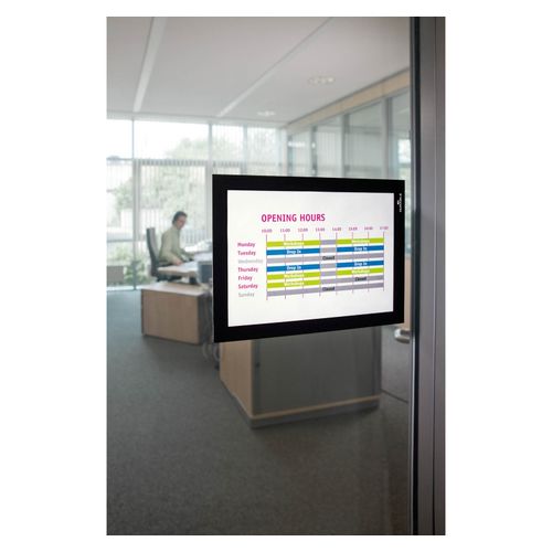 Durable Duraframe Self Adhesive Sign Holders A5 Black Pack 2