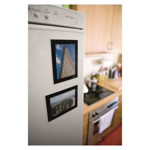Durable Duraframe Self Adhesive Sign Holders A6 Black Pack 2