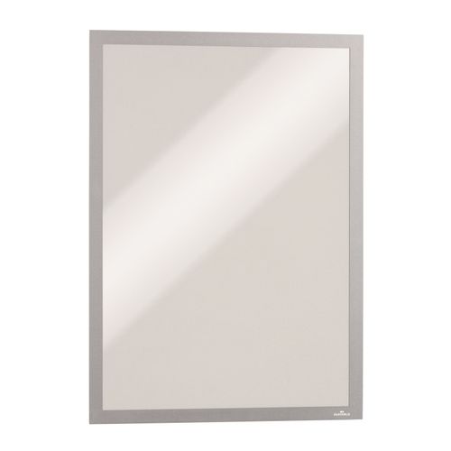 Durable Sign Holders Duraframe A3 Magnetic Silver Pk5