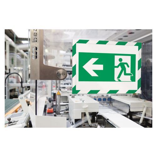 Durable Self Adhesive Sign Holder Security A4 Green/White Pack 2