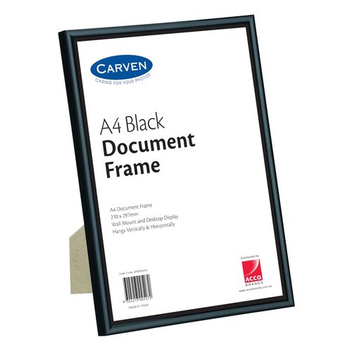 Carven Document Frame Black A4