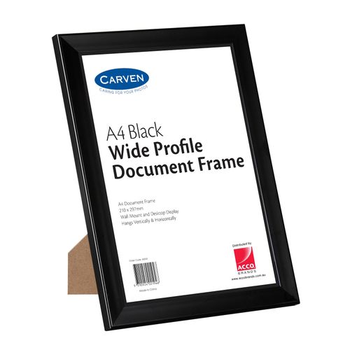 Carven Certificate Frame A4 Black