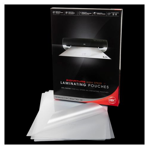 Gbc Laminating Pouch A4 125 Micron Pack 100 H/Speed