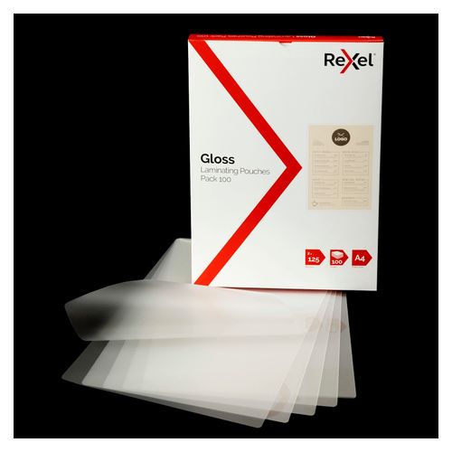 Rexel Laminating Pouch A4 125 Micron Pack 100