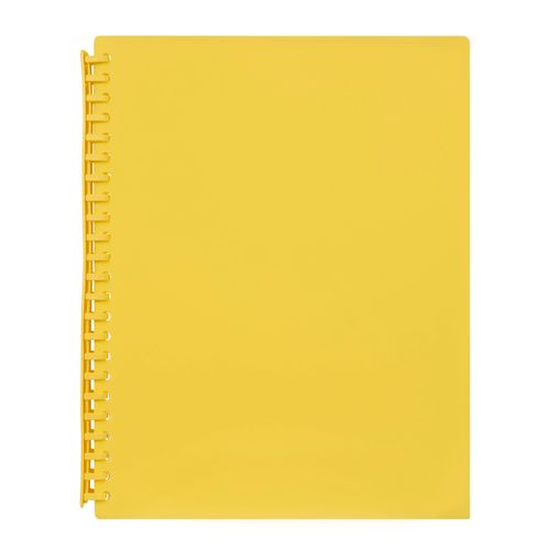 Marbig Display Book A4 Refillable 20 Pocket Yellow