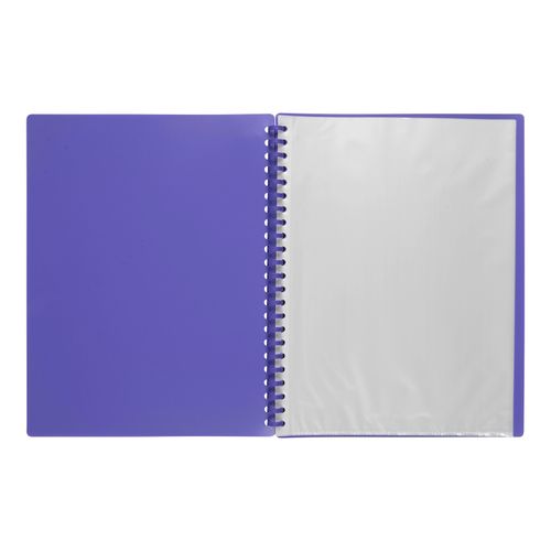 Marbig Display Book A4 Refillable 20 Pocket Purple