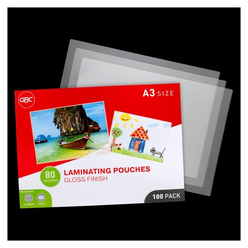 Gbc Laminating Pouch A3 80 Micron Pack 100