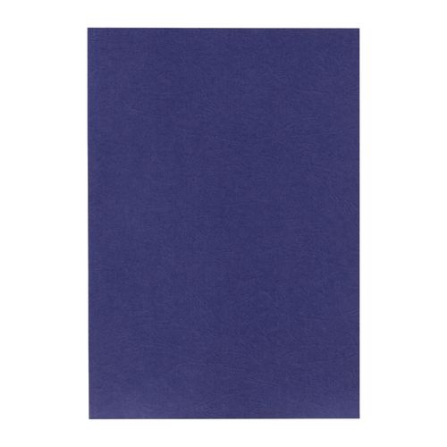 Gbc Binding Cover A4 Leathergrain 300gsm Navy Pack 100