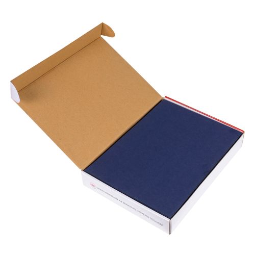 Gbc Binding Cover A4 Leathergrain 300gsm Navy Pack 100