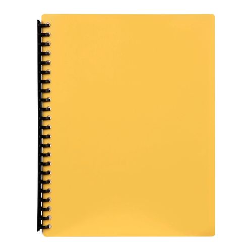 Marbig Display Book 2007405 A4 Refillable Yellow 40 Pocket