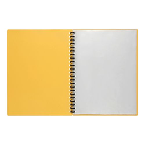 Marbig Display Book 2007405 A4 Refillable Yellow 40 Pocket