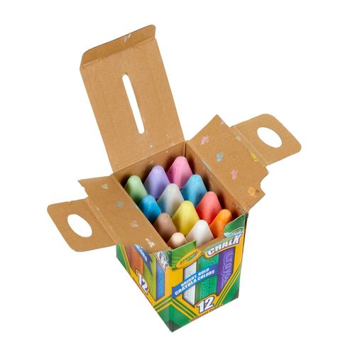 Crayola Washable Sidewalk Chalk Assorted Colours Pack 12