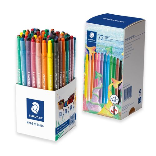 Staedtler Noris Wax Twister Crayons - Assorted Colours 221 C72 Pack 72