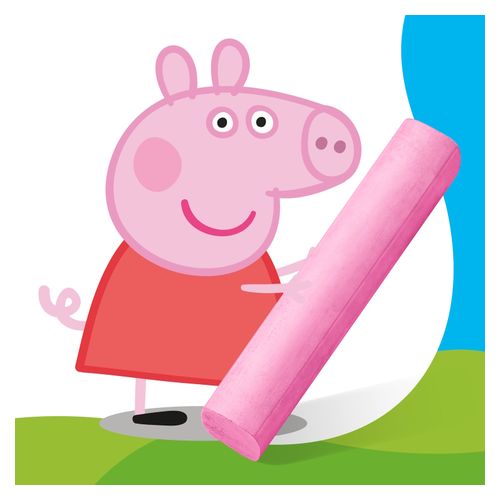 Staedtler Peppa Pig Noris Junior Sidewalk Chalk Pack of 6