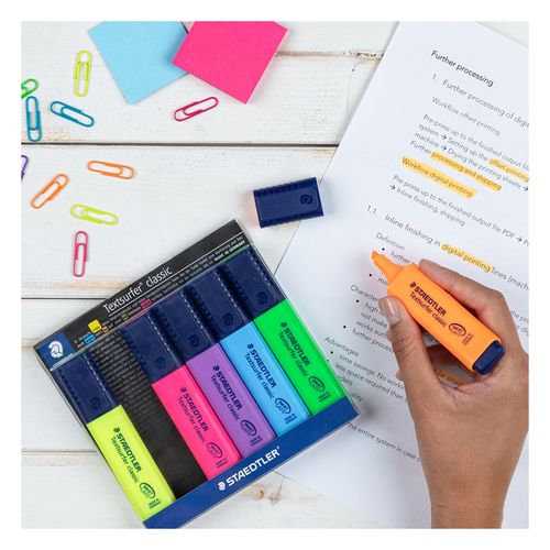Staedtler Textsurfer Classic Highlighters Wallet Of 6 Assorted Colours 364 WP6