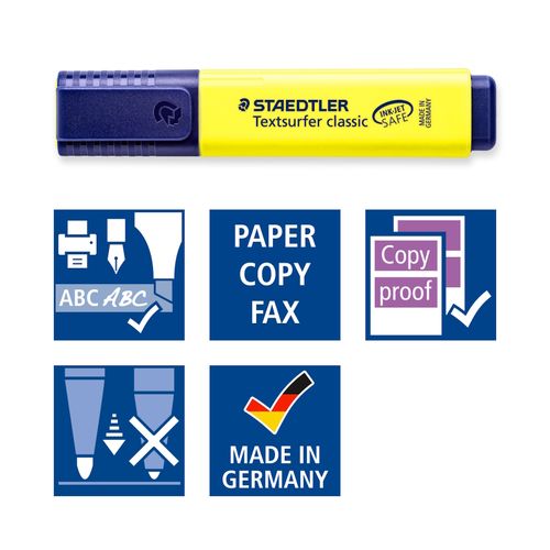 Staedtler Textsurfer Classic Highlighters Wallet Of 6 Assorted Colours 364 WP6