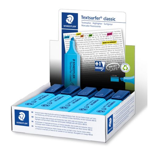 Staedtler Textsurfer Classic Highlighters Blue 364-3 - Sold Each (10 per box)