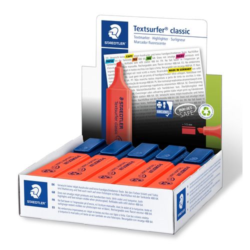 Staedtler Textsurfer Classic Highlighters Red 364-2 - Sold Each (10 per box)