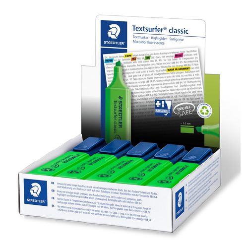 Staedtler Textsurfer Classic Highlighters Green 364-5 - Sold Each (10 per box)