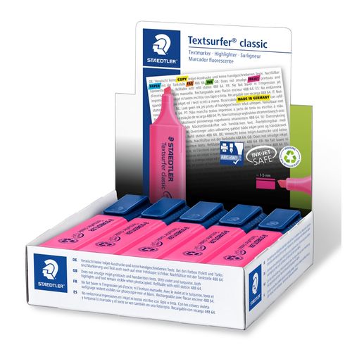 Staedtler Textsurfer Classic Highlighters Pink 364-23 - Sold Each (10 per box)