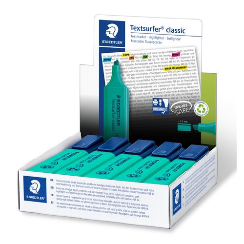 Staedtler Textsurfer Classic Highlighters Turquoise 364-35 - Sold Each (10 per box)