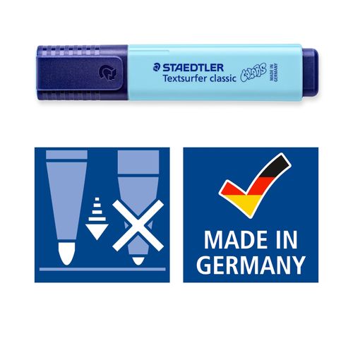 Staedtler Textsurfer Classic Highlighters Wallet Of 4 Pastel Colours 364 CWP4PA
