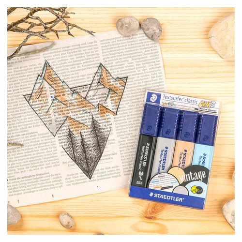 Staedtler Textsurfer Classic Highlighters Wallet Of 4 Classic Colours