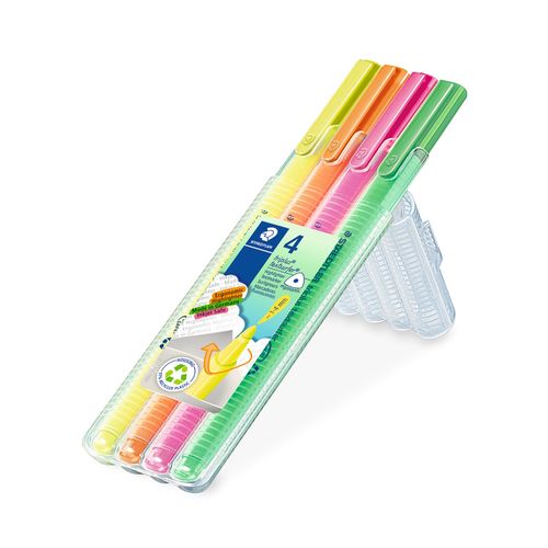 Staedtler Triplus Textsurfer Highlighters Wallet Of 4 Assorted Colours 362 SB4