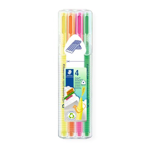 Staedtler Triplus Textsurfer Highlighters Wallet Of 4 Assorted Colours 362 SB4