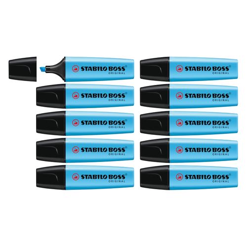 Stabilo Boss Highlighter Blue Sold as Each (10 per Box)