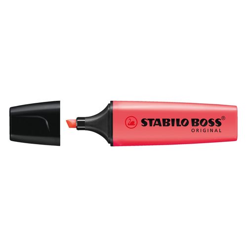 Stabilo Boss Highlighter Red Sold as Each (10 per Box)