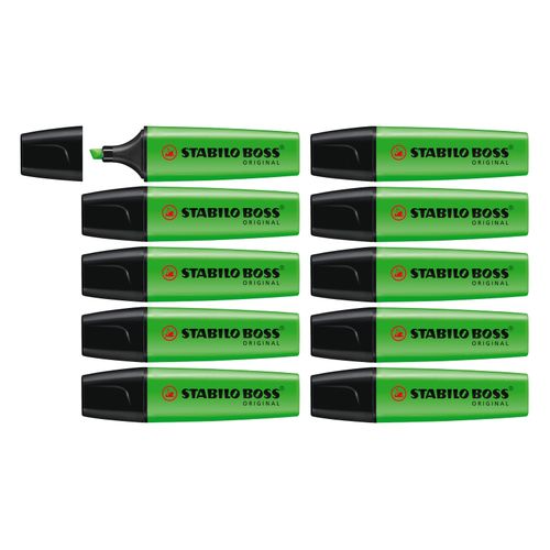 Stabilo Boss Highlighter Green Sold as Each (10 per Box)