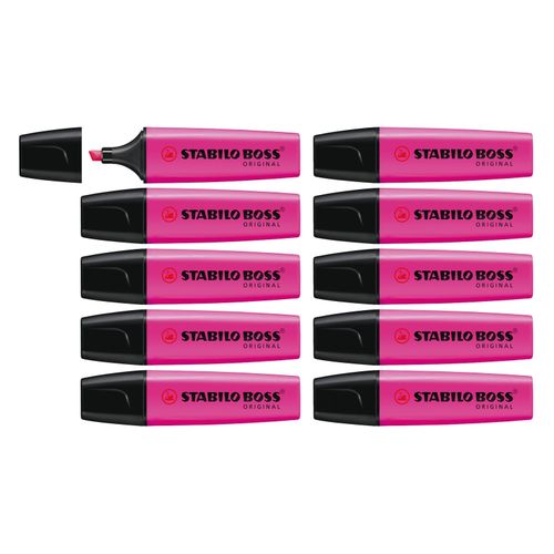 Stabilo Boss Highlighter Pink Sold as Each (10 per Box)