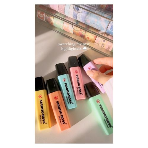 Stabilo Boss Highlighter Assorted Pastel Wallet 6