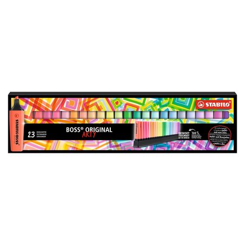 Stabilo Boss Arty Highlighter Deskset Chisel Set/23