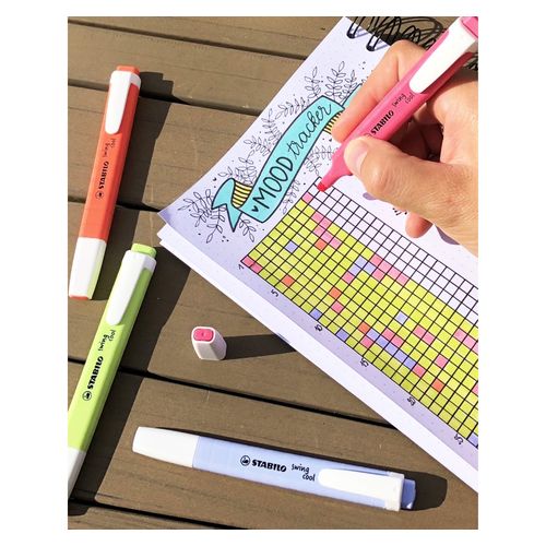 Stabilo Swing Cool Highlighter Pastel Assorted Wallet 6